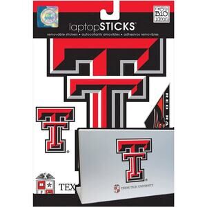 NCAA Texas Tech Laptop Decal Computer Red Raiders School Dorm Logo Removable
